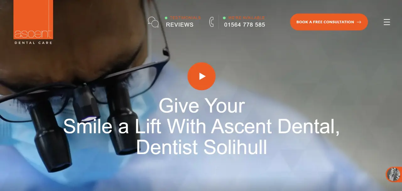 Ascent Dental Care website design