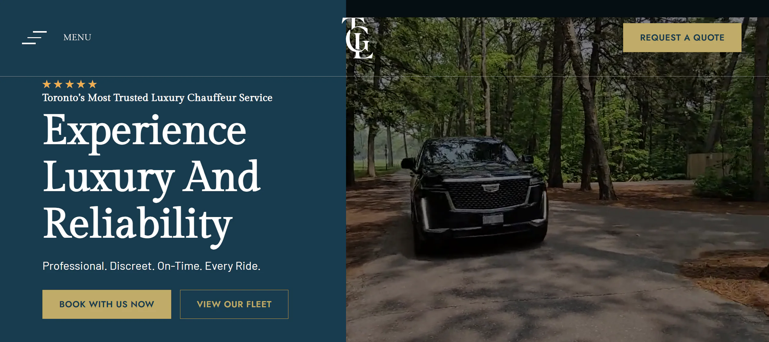 Top Gear Limo website design